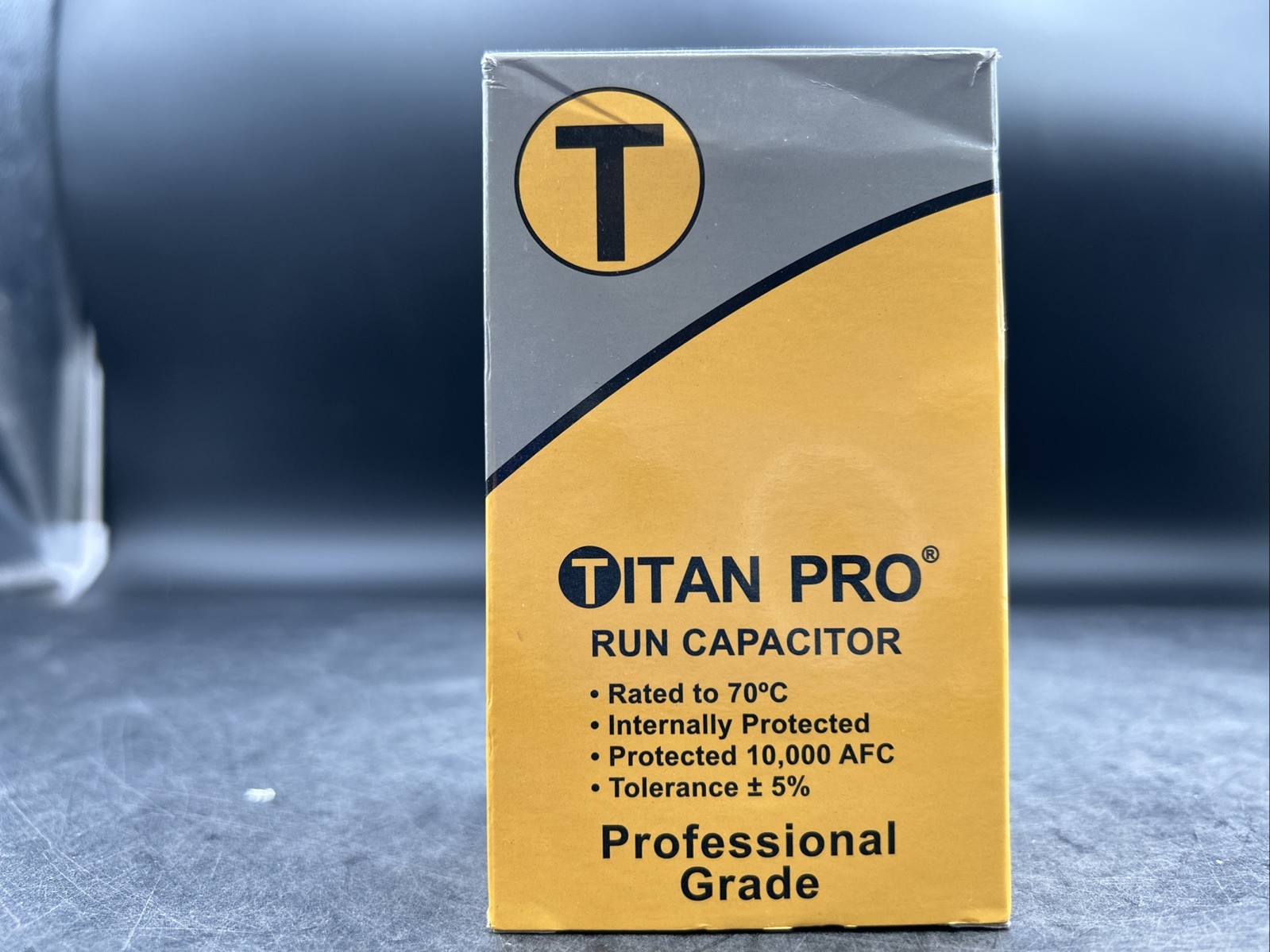 TRCFD5075 Titan Pro Motor Run Round Capacitor 50+7.5 MFD x 370/440 VAC