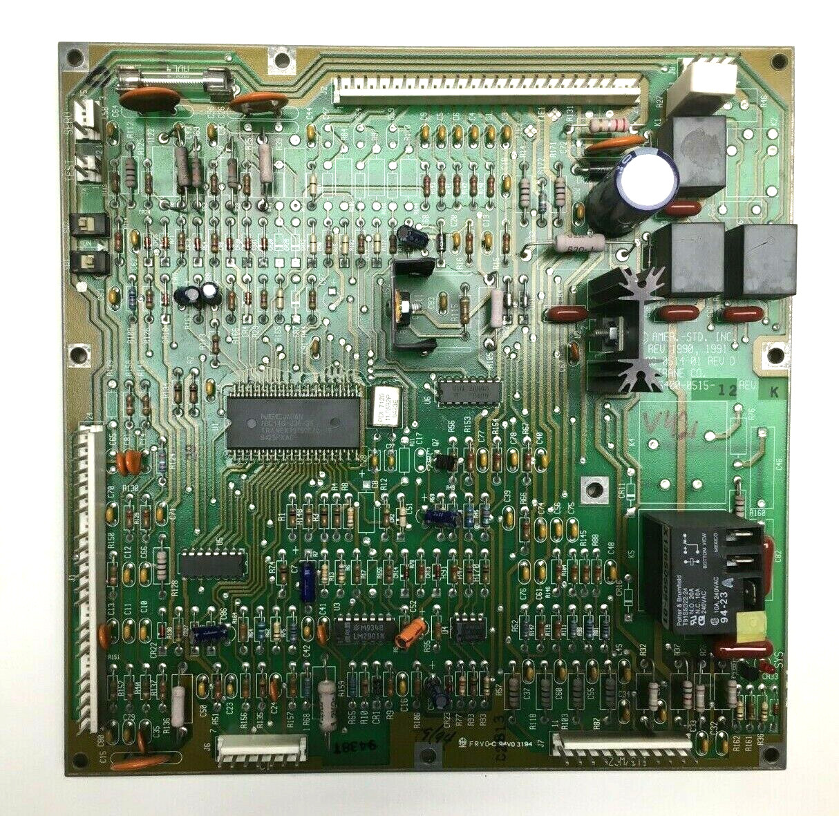 Trane American Standard 6400-0514-01 Control Circuit Board 6400-0515-12 used V42