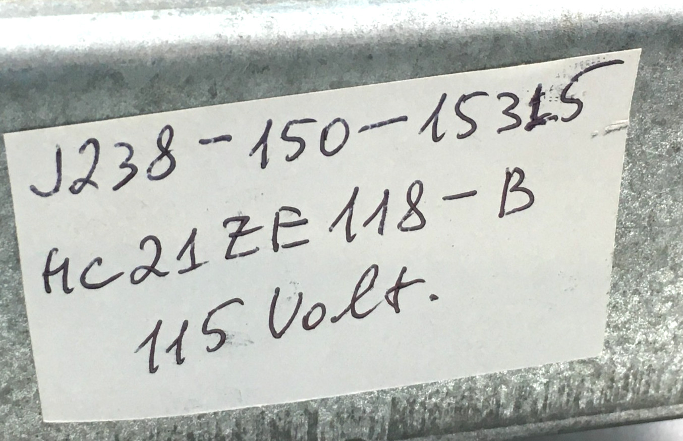 JAKEL J238-150-15315 Draft Inducer Blower Motor HC21ZE118-B used refurb #RM857A