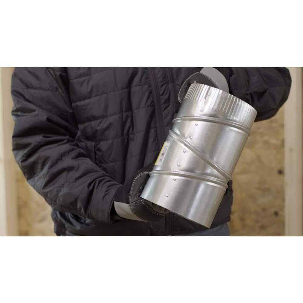 Master Flow 7 in. 90-Degree Round Adjustable Elbow