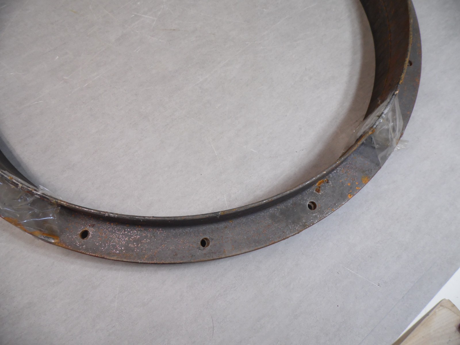 2pc 2″ x 3/16″ Rolled Angle Iron Ring Set 28-1/8″ ID x with 16 Punched Holes