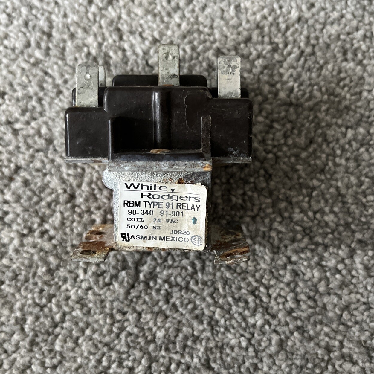 WHITE-RODGERS #90-340/91-901 TYPE 91 CONTROL RELAY USED