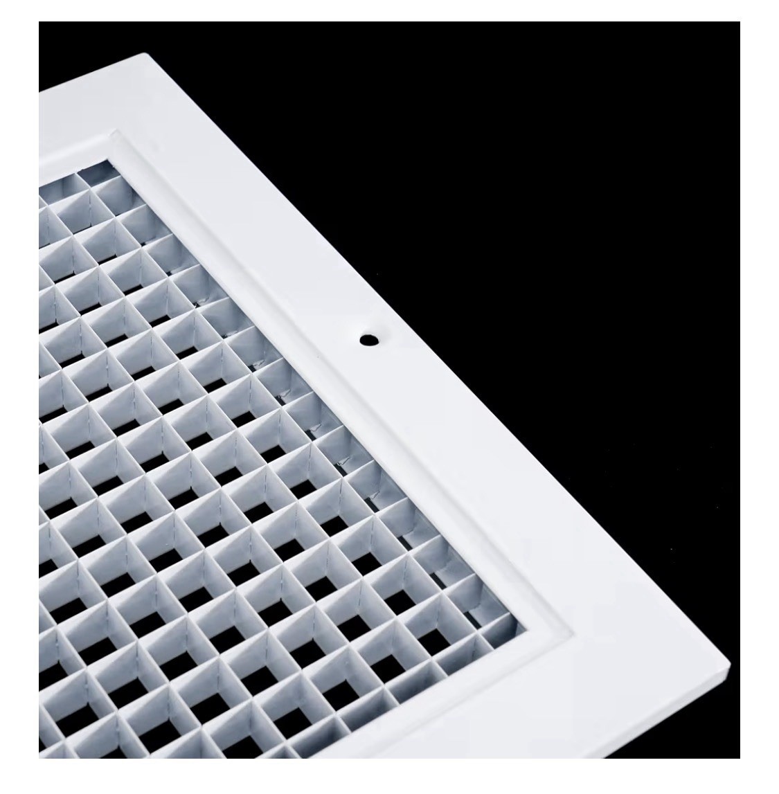 Aluminum Eggcrate Return Air Grille, 10×30 Duct Opening, High Air Flow, White