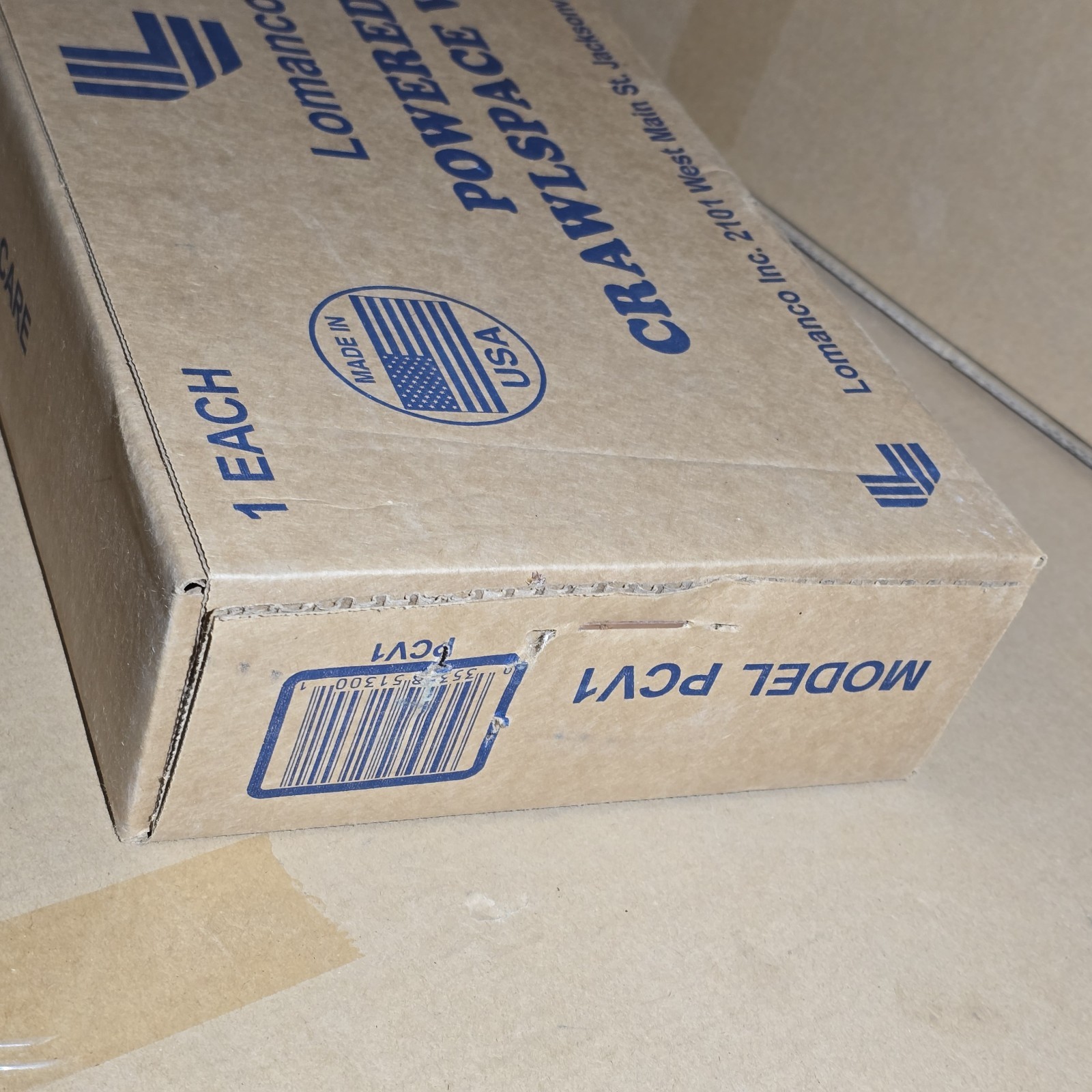 Lomanco PCV1 Powered Crawlspace Vent 19x9x3 Ventilating 1650 Cubic Feet NIB USA
