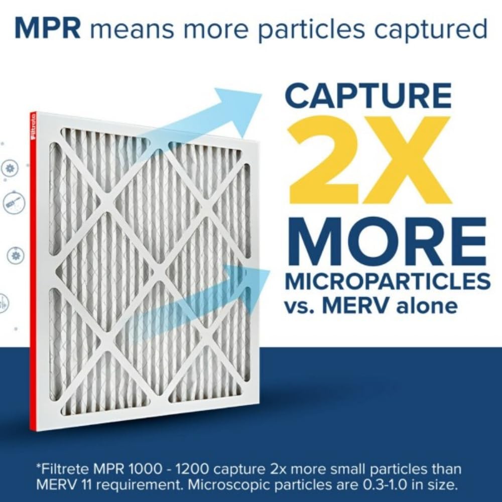 Filtrete 16X25X1 Ac Furnace Air Filter Merv 11 Mpr 1000 Micro Allergen Defense