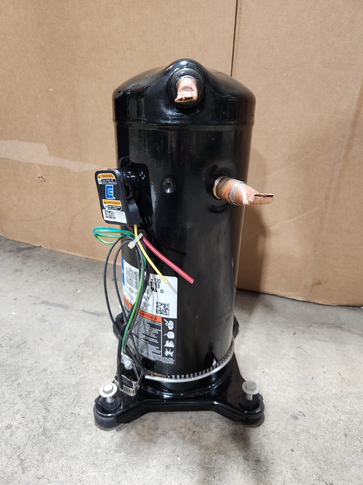 Copeland Scroll 3.5-TON 42k BTU 208/230V AC Compressor ZP42K5E-PFV-130 NEW PULL