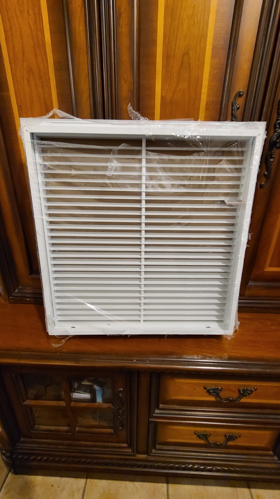 HVAC Premium Aluminum Return Grille 20″x20″ with Easy Air Flow Linear Bar Filter