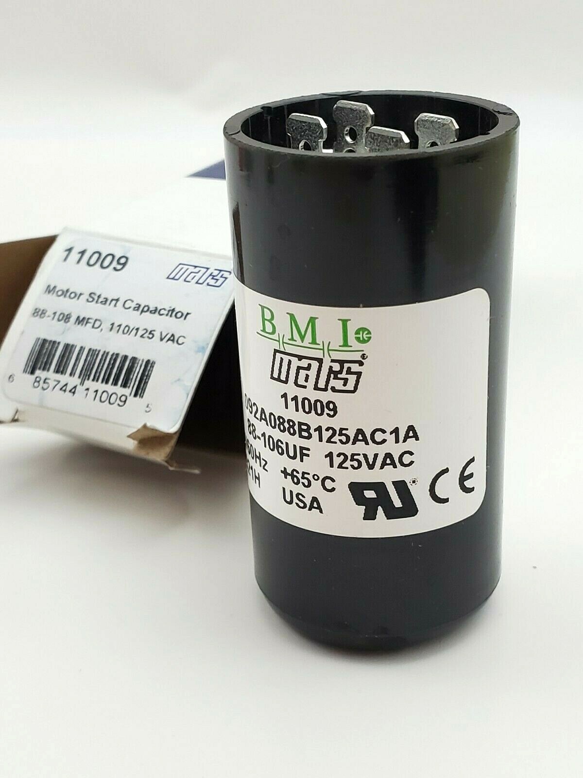 Lot of 2 Mars 11009 Motor Start Capacitors 88-108 MFD 110/125 VAC
