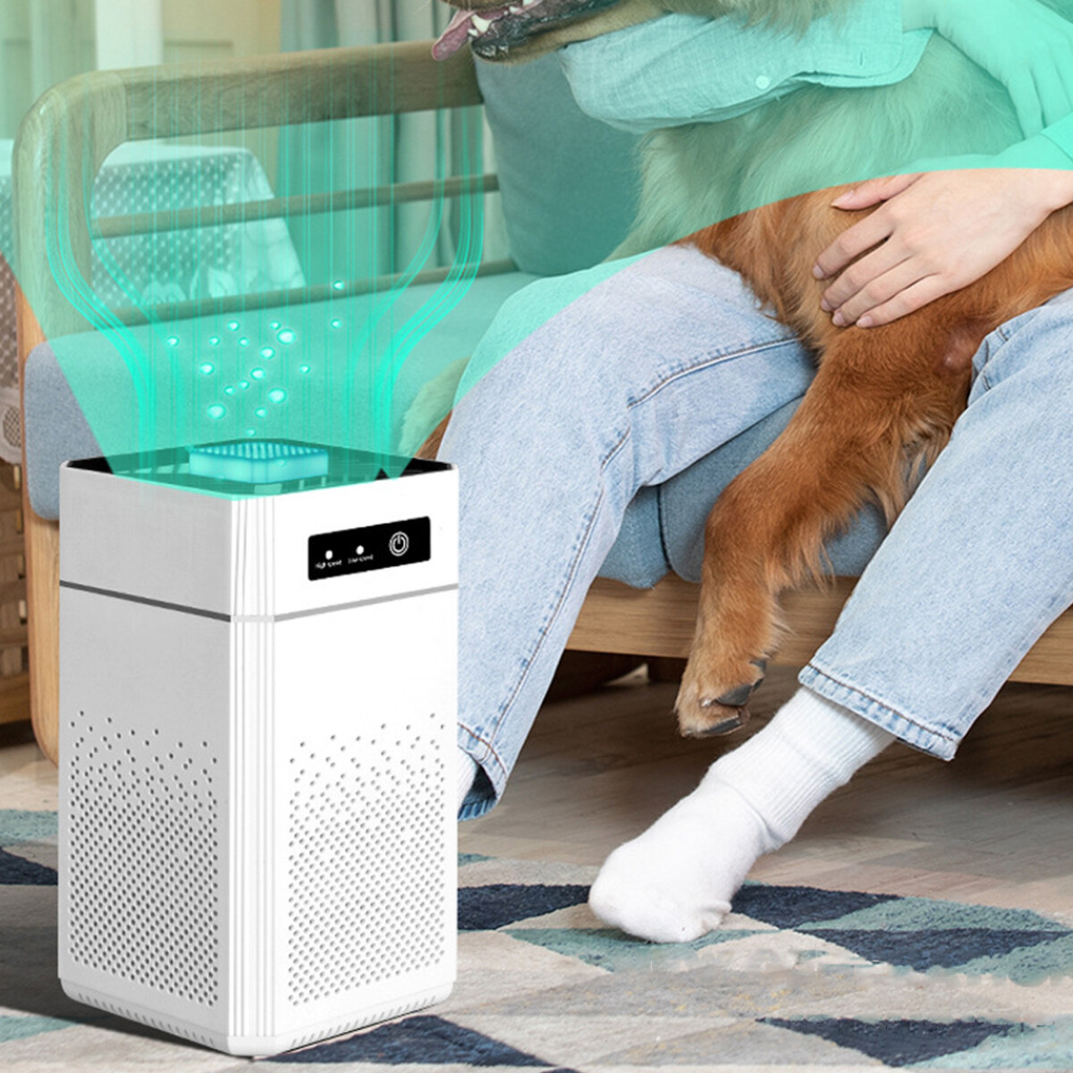 Smart Negative Air Purifier Odor Smoke Negative Ion Generator Filter Air Cleaner