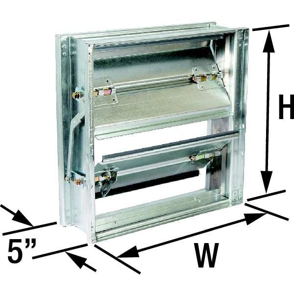 Dayton 2Lry7 Volume Control Damper, 11-3/4″W, 11-3/4″H