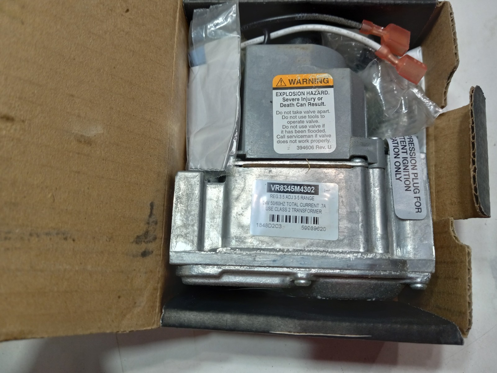 Honeywell Resideo VR8345M Universal Electronic Ignition Gas Control Valve
