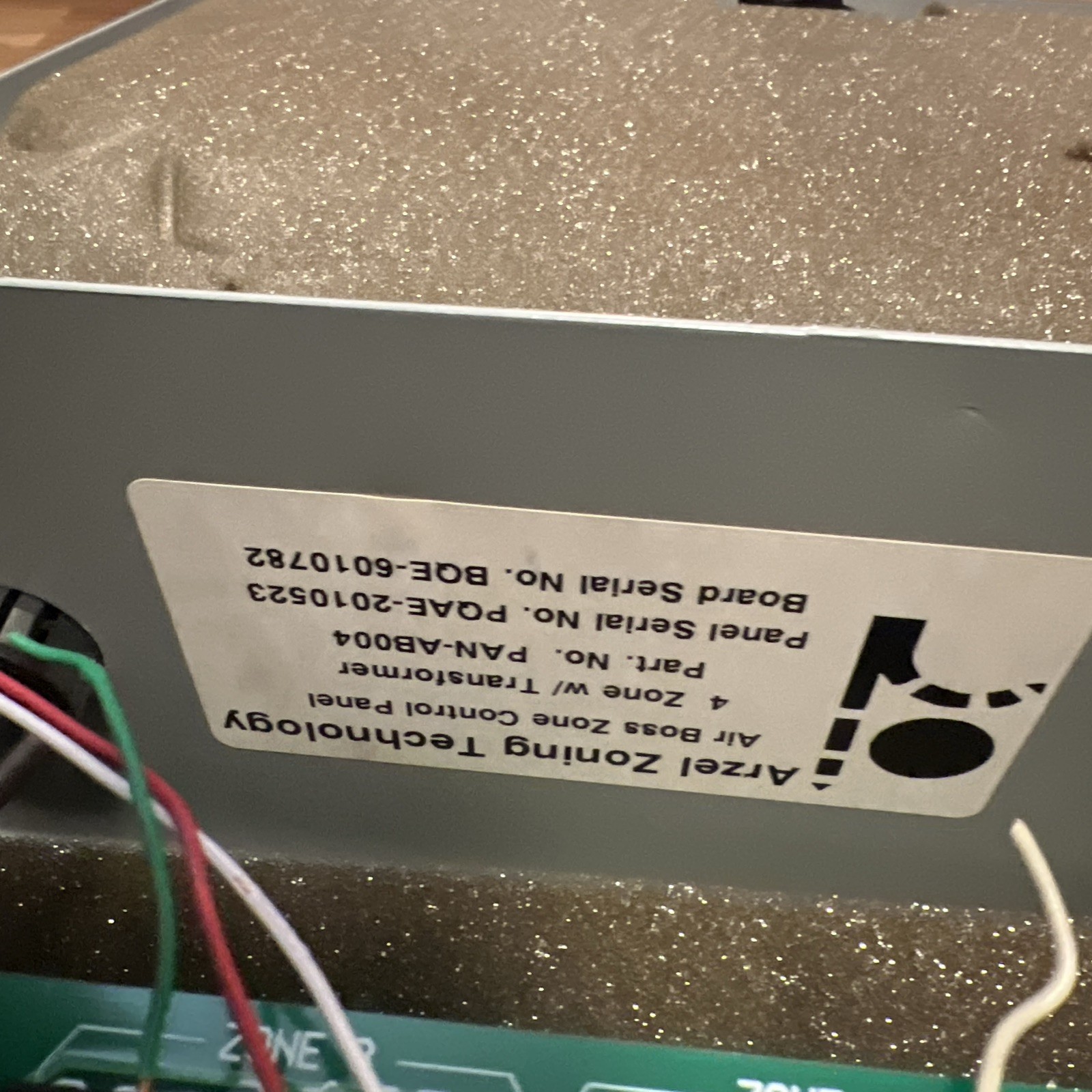 Arzel Zoning Technology Air Boss 4 Zone Furnace Damper Control Board Panel HVAC