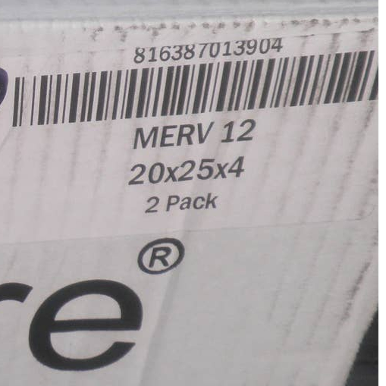 Nordic Pure 20x25x4 (19-1/2 x 241/2 x 3-5/8) Pleated MERV 12 Air Filters 2-Pack