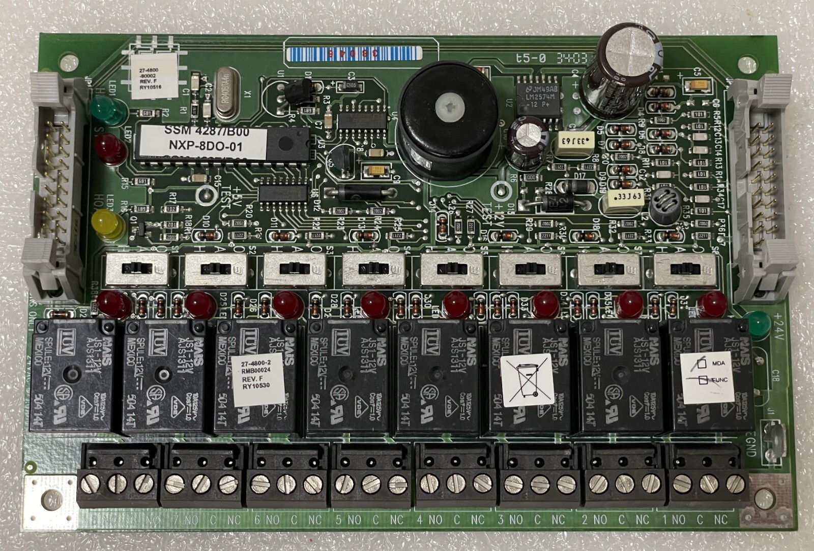 JOHNSON CONTROLS NXP-8DO-01 FSC OUTPUT MODULE BOARD NXP8DO01 ELECTRONIC SYSTEMS