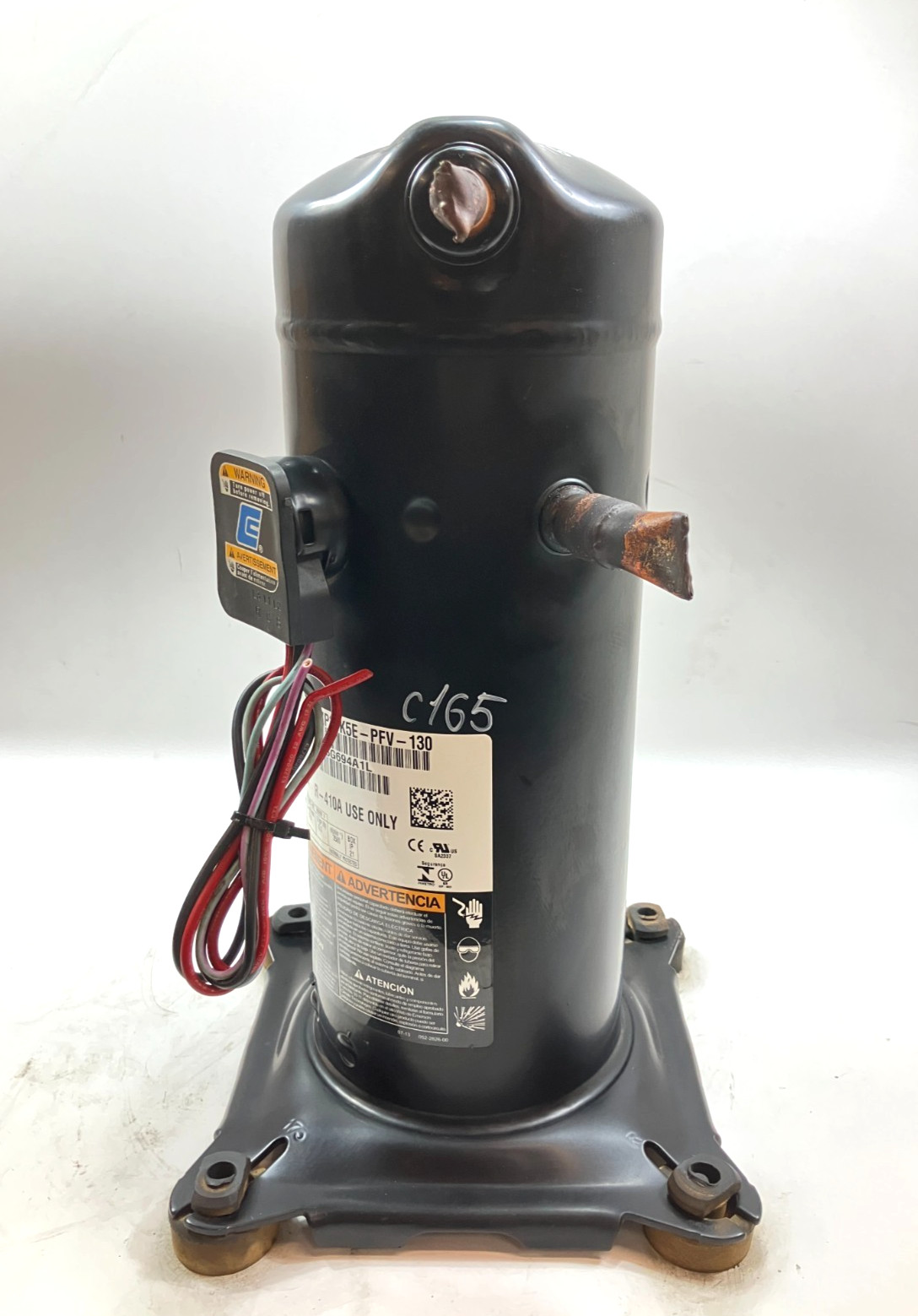 Copeland 2.5 Ton Scroll Compressor ZP31K5E-PFV-130 R410A 208/230V 1 PH used C165