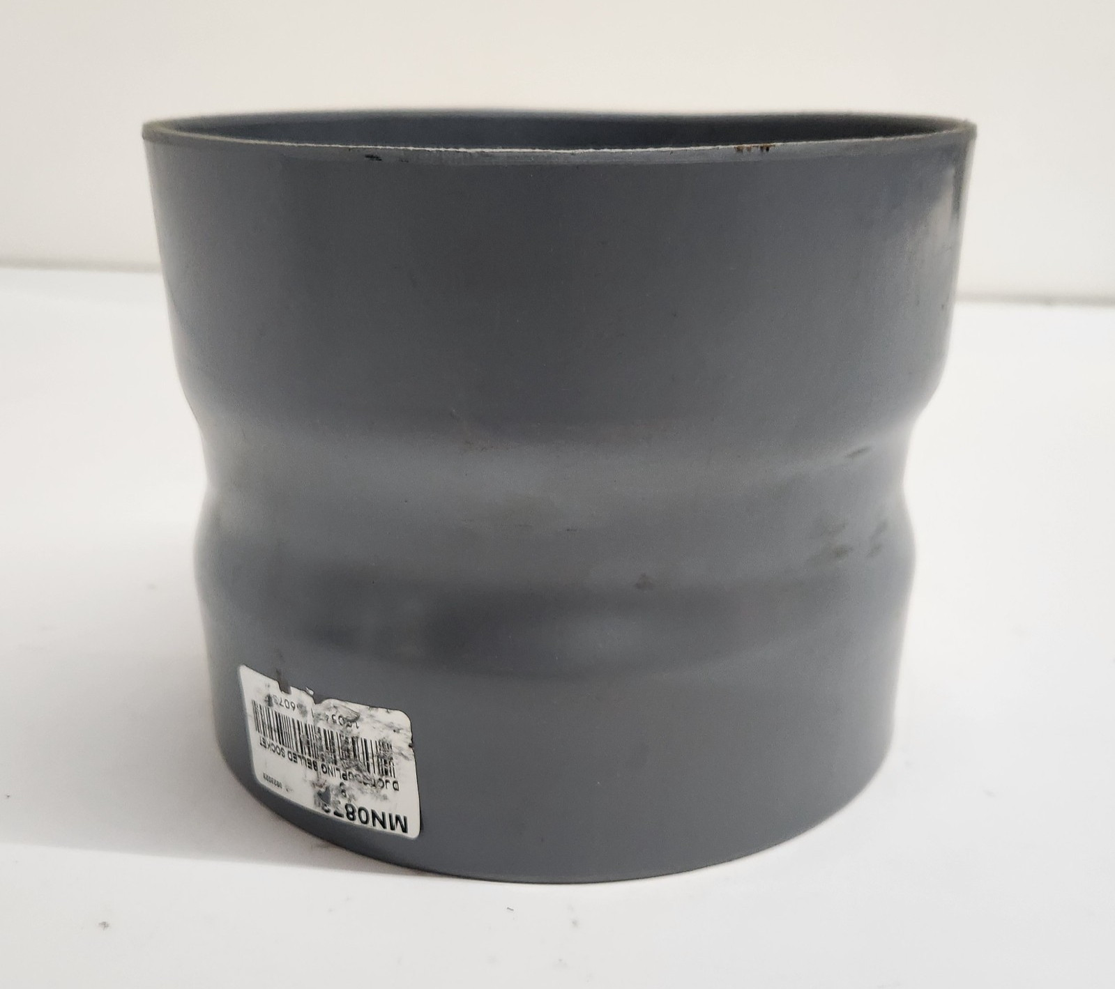 Plastinetics 329-080-C 8″ PVC Exhaust Duct Belled Coupling Socket