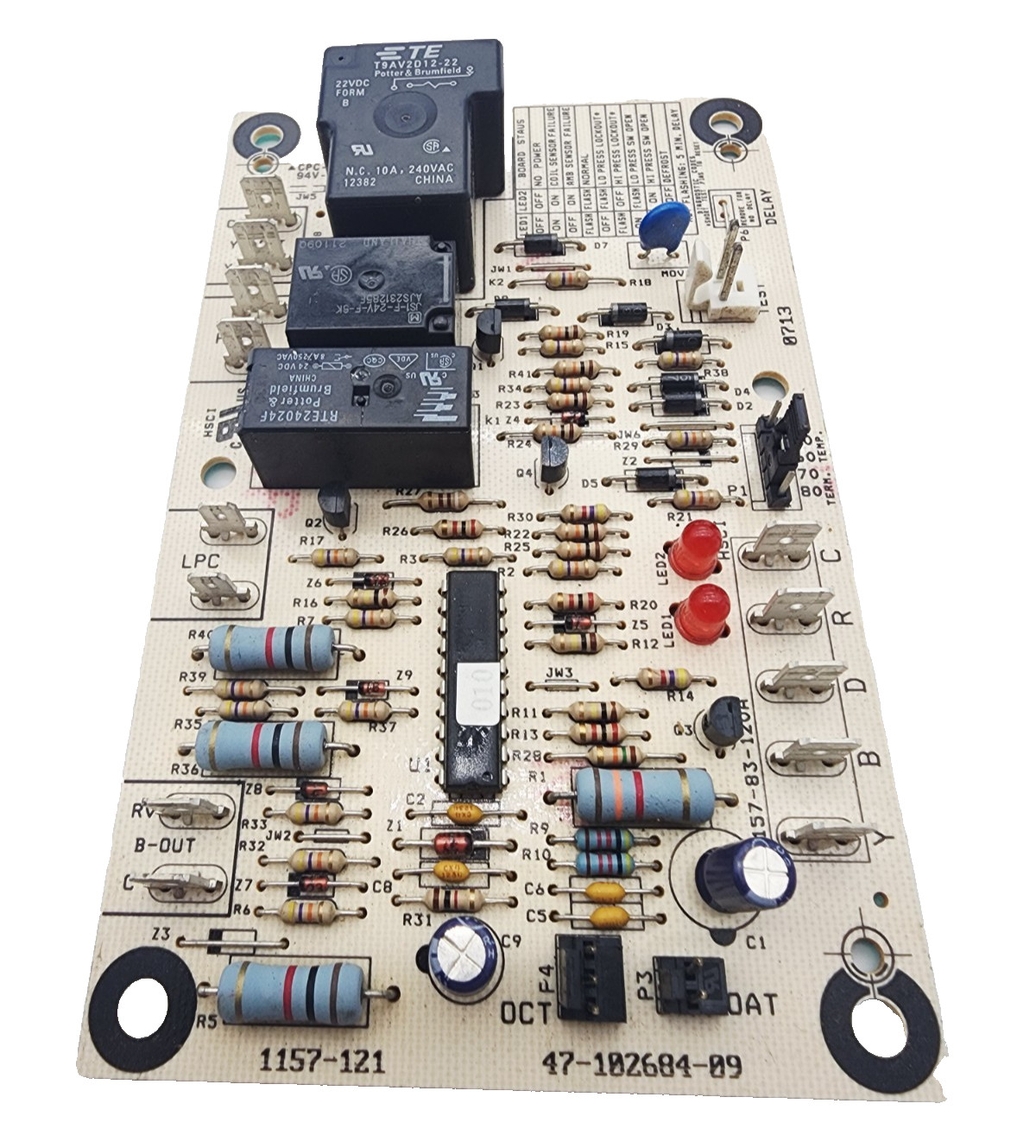 Rheem Ruud / Carrier Control Board 1157-121 47-102684-08