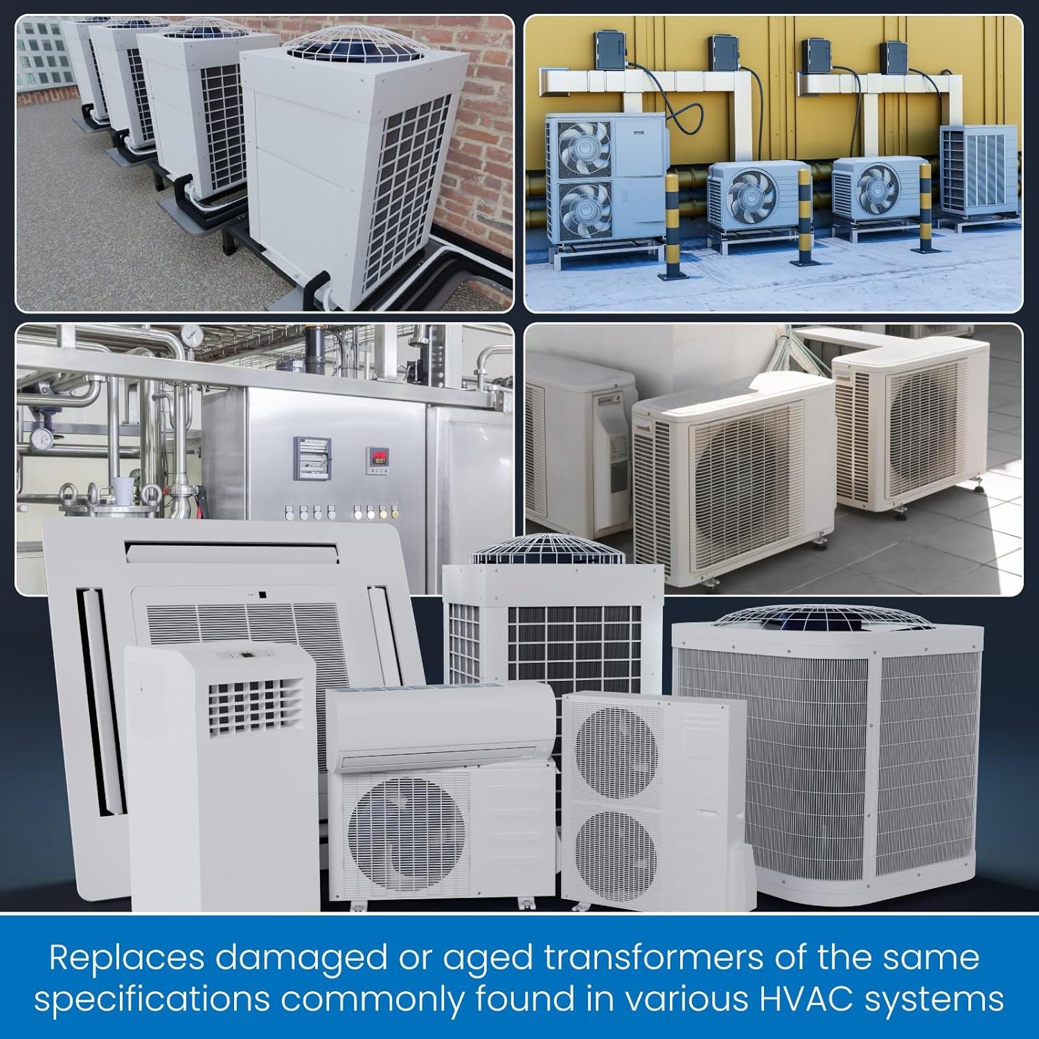 24V 40VA Furnace Transformer, 120V to 24V Transformer Compatible with Furnace…