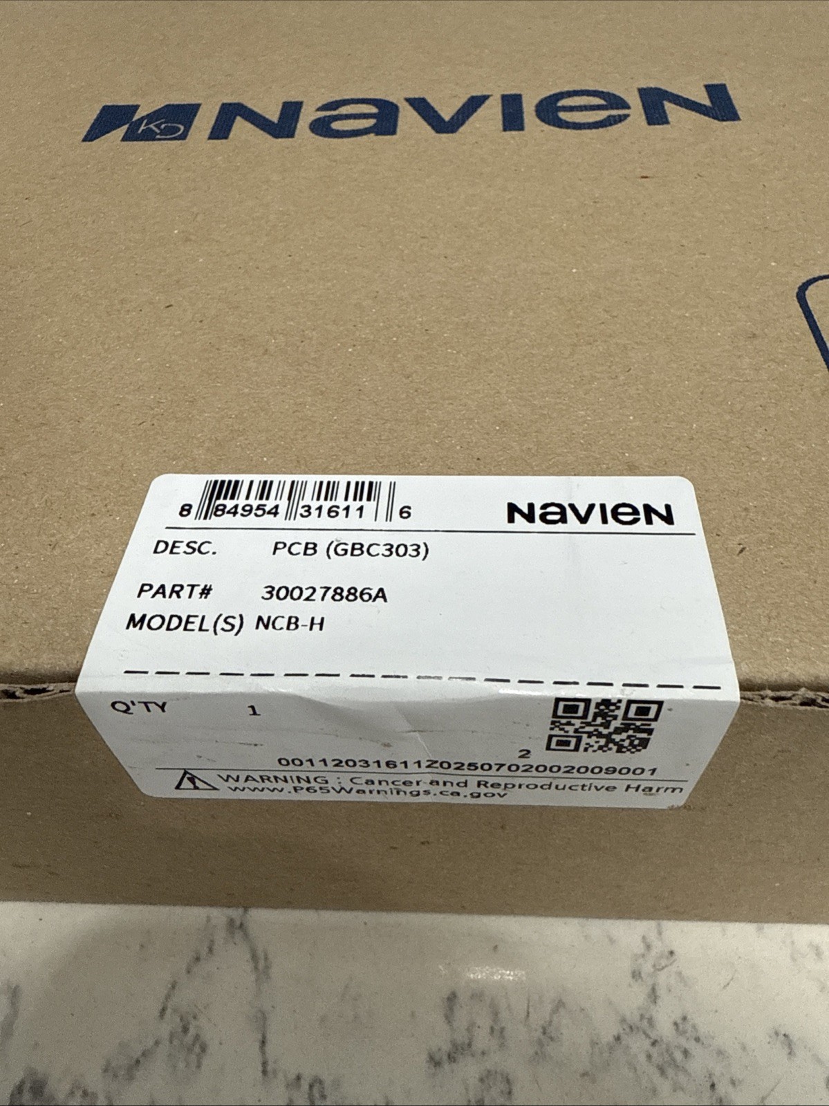 Navien 30027886A PCB GBC303 Control Board NCB-H Tankless Boiler NEW IN BOX!