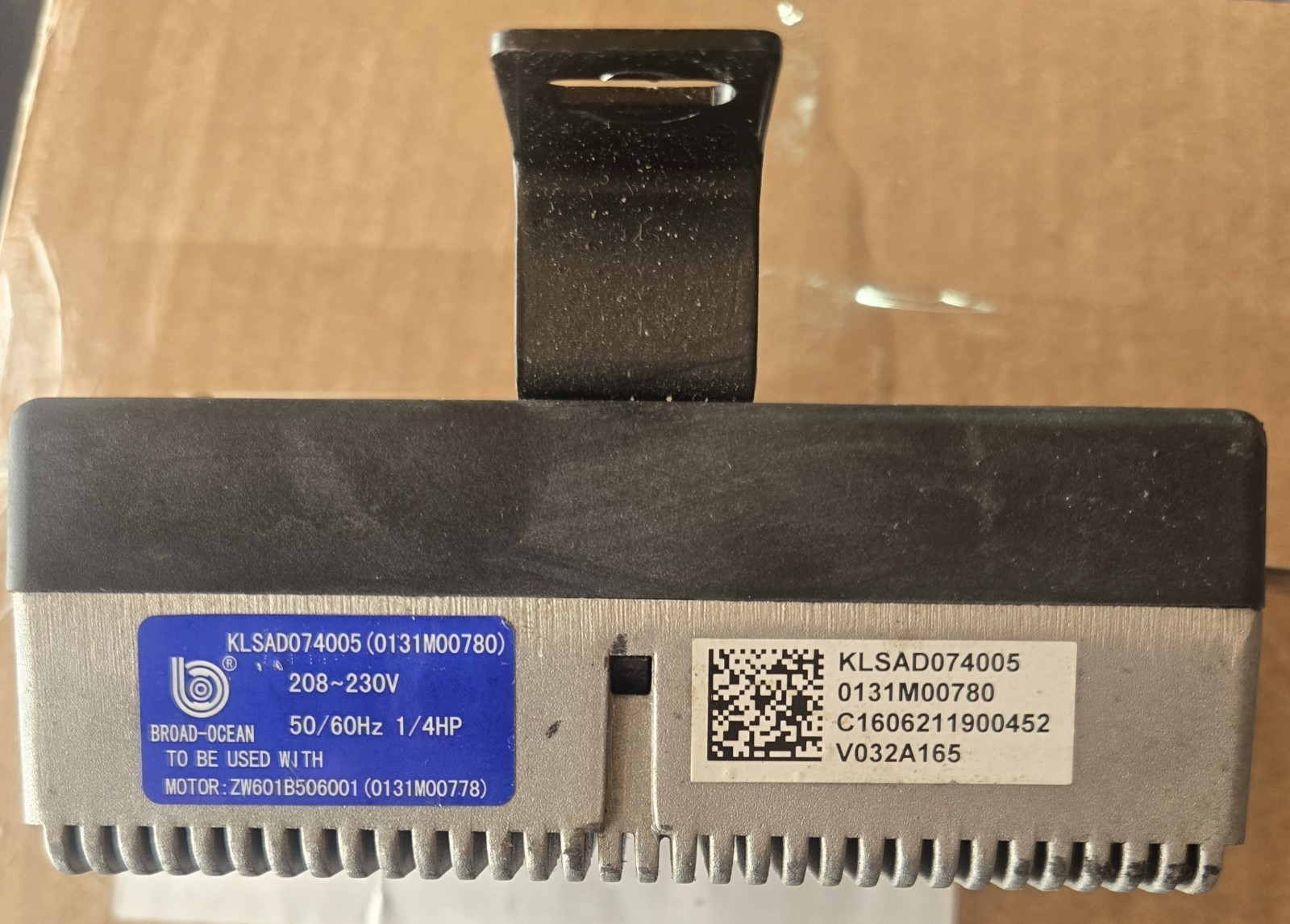 BROAD-OCEAN KLSAD074005 Motor Controller 0131M00780 230V 1/4 HP
