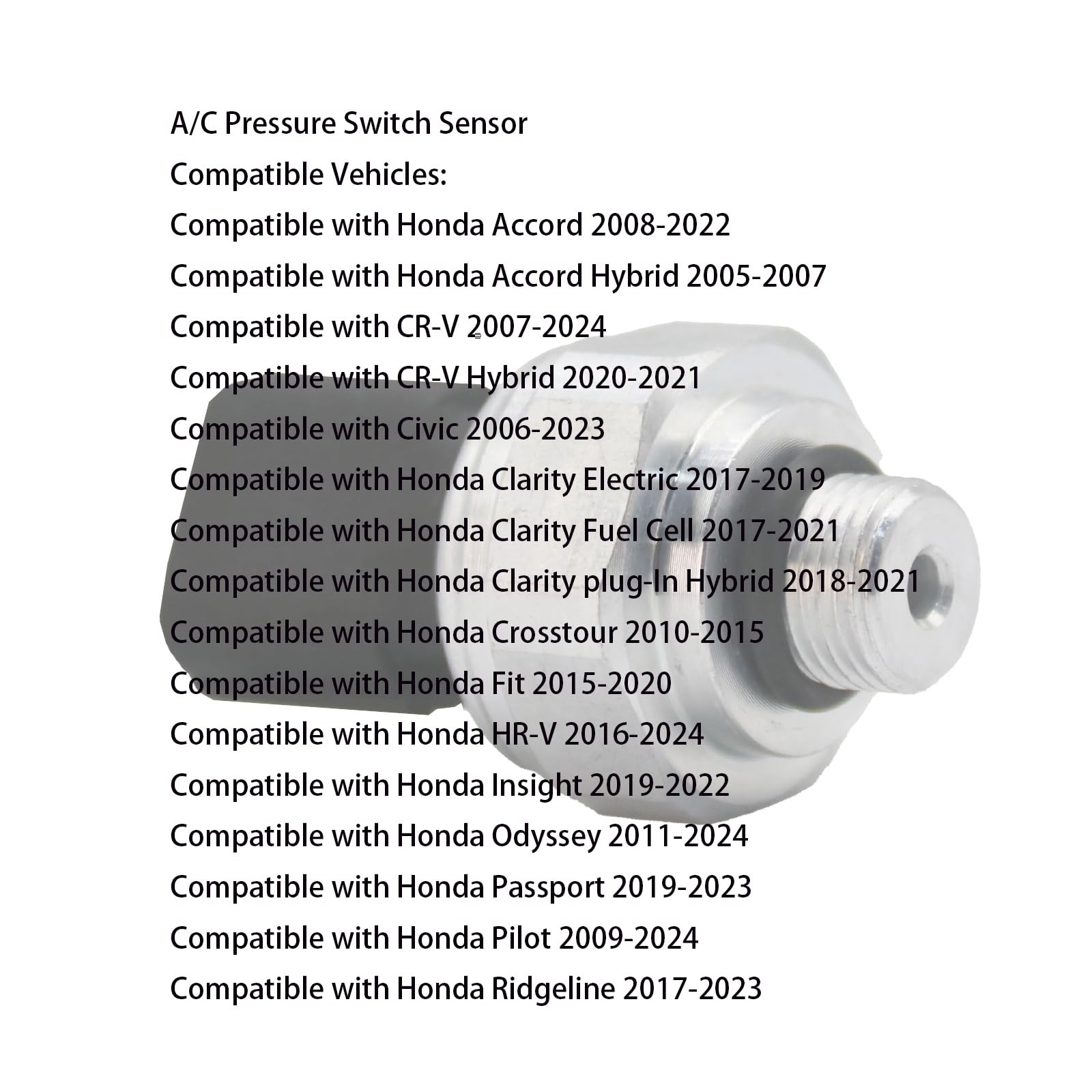 A/C Pressure Switch Sensor, Air Conditioning Refrigerant Pressure Sensor, Com…