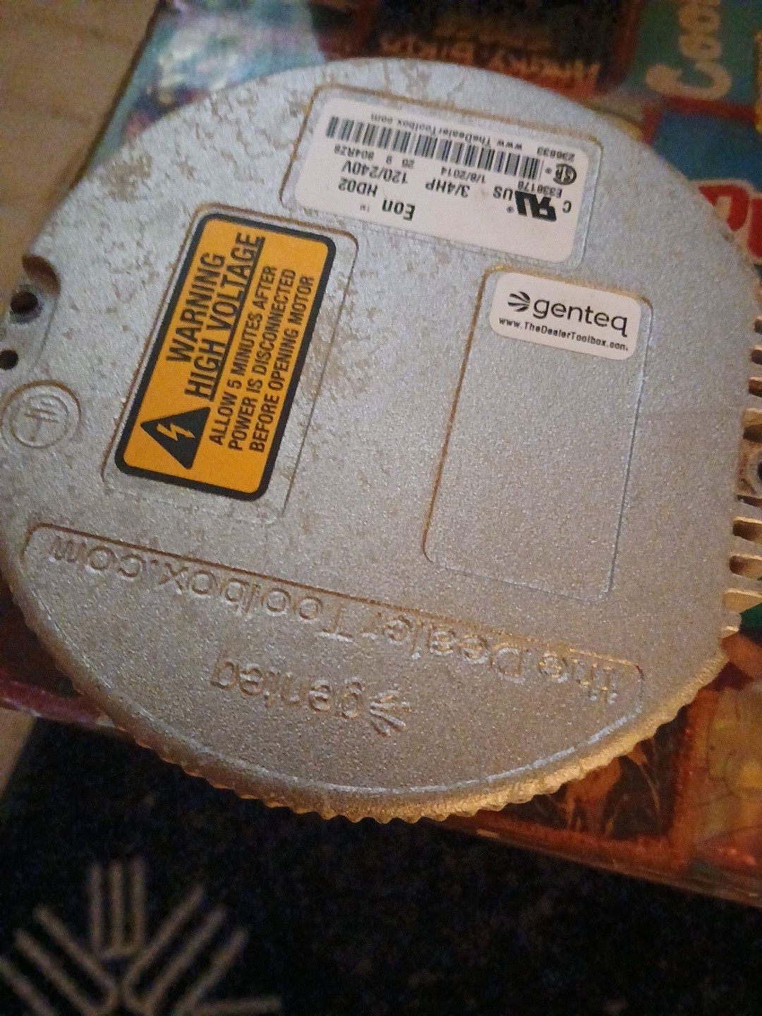 Genteq HD02 3/4 hp Variable Speed Carrier motor module 120/240V Tested D1,D2