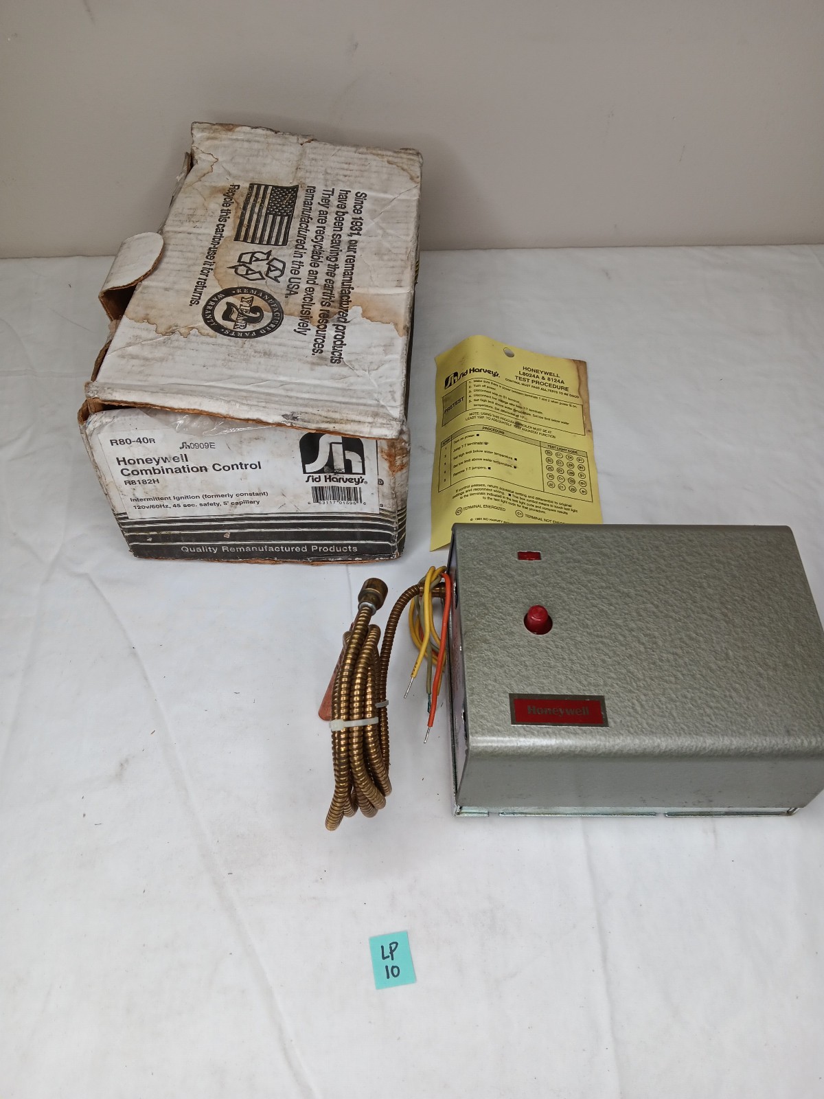 SID HARVEYS R80-40R HONEYWELL R8182H COBINATION CONTROL *Read Description*