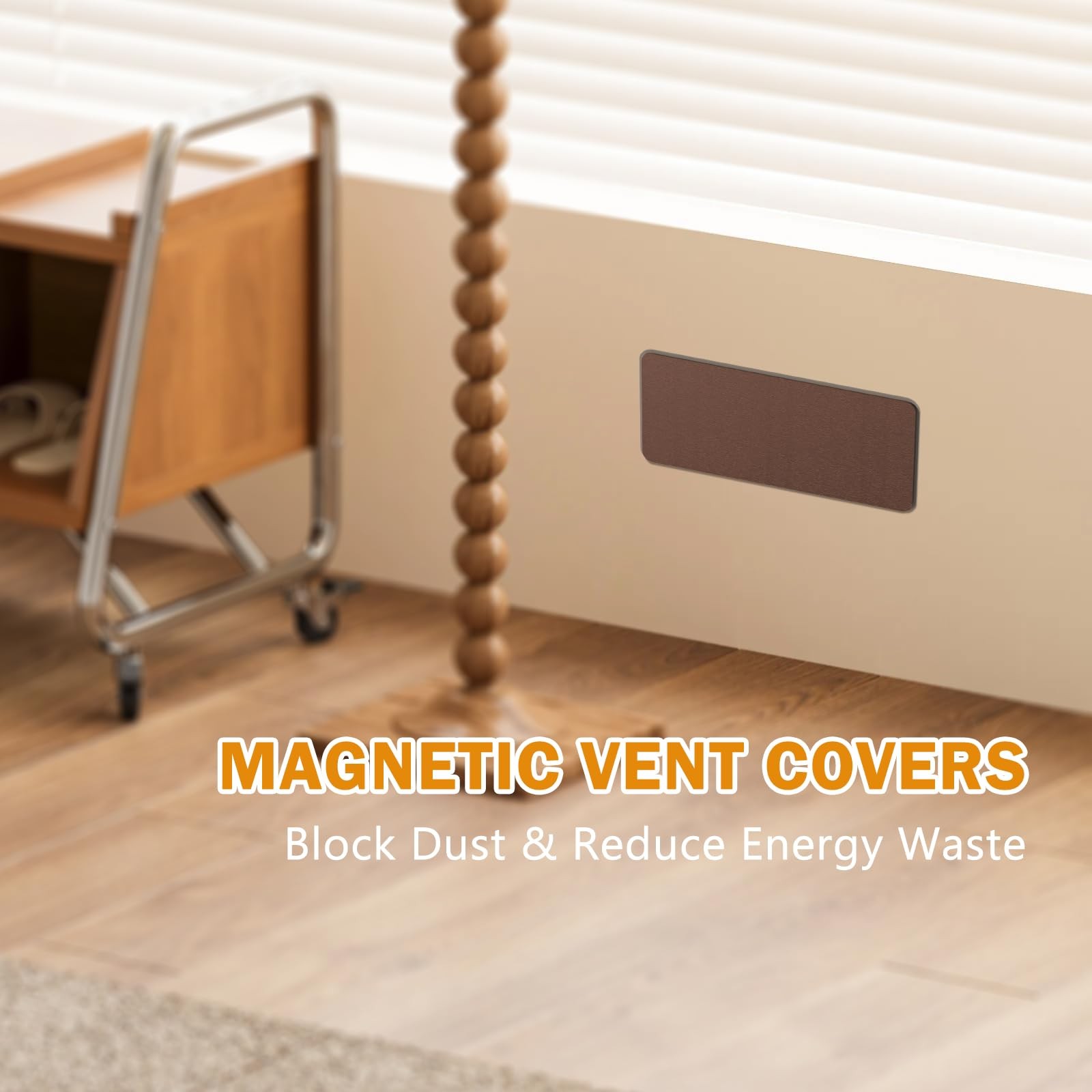 2 Pack Magnetic Vent Covers for Home 5.5″ x 12″ 2 Pack-Bronze, Bronze
