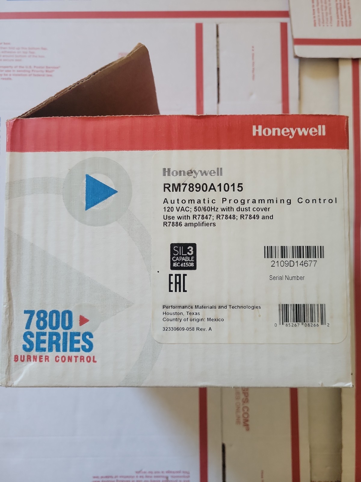 NEW Honeywell RM7890A1015 On/Off Primary Control Burner Control Fast Ship