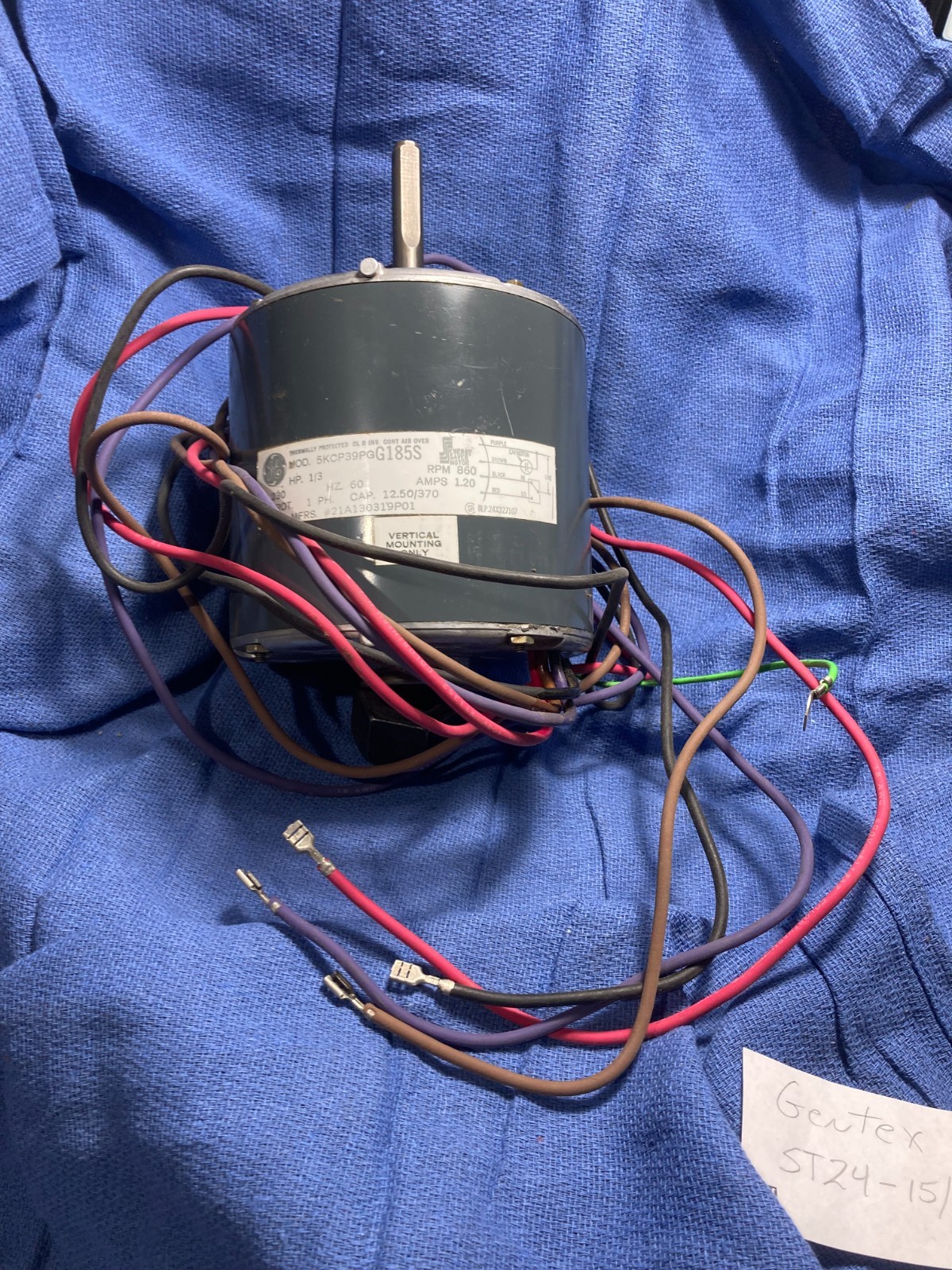 NEW OLD STOCK GE HVAC FURNACE Replacement Motor GE 5KCP39PGG185S 21A130319P01