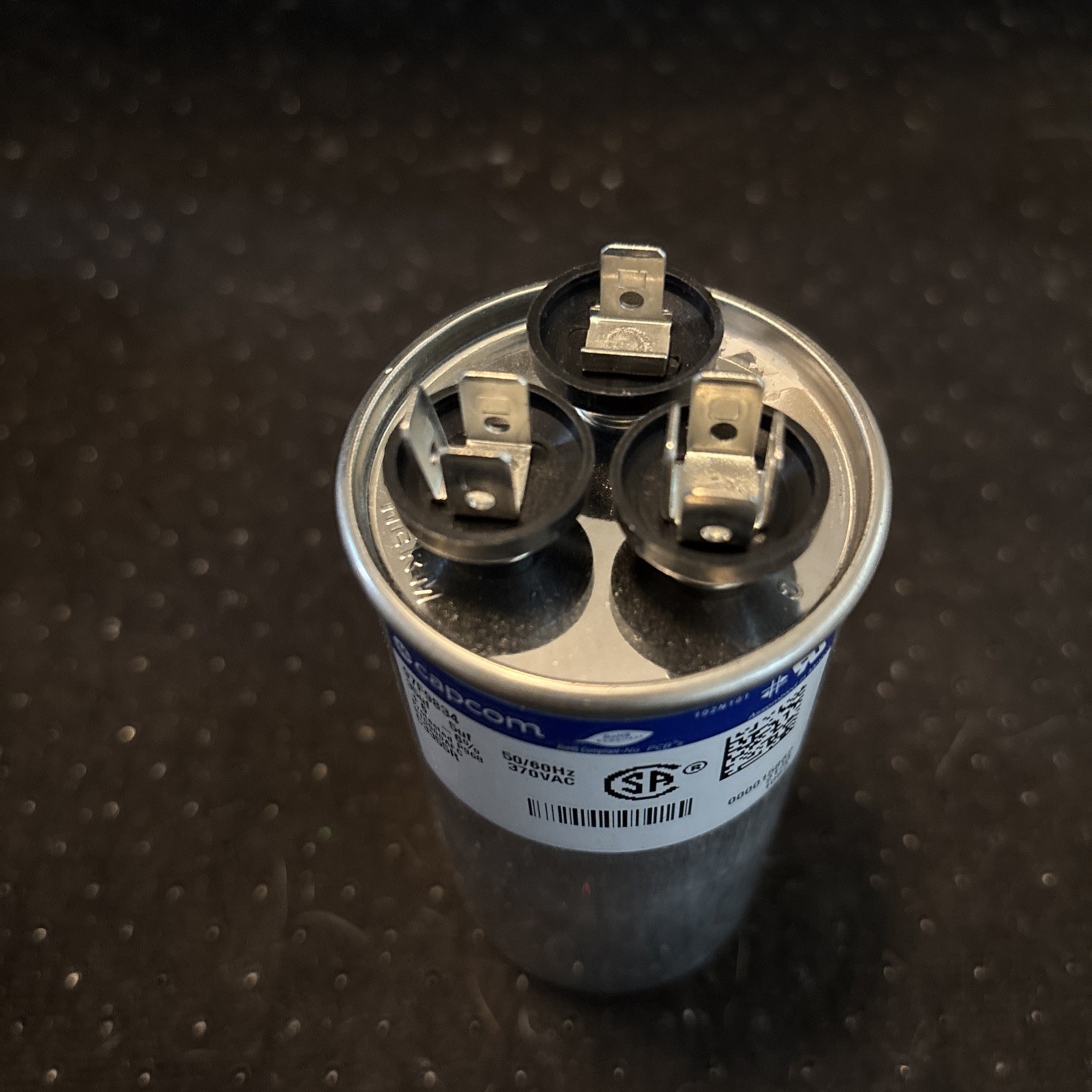 Genuine Genteq Capacitor Dual Round Run 35/5 uf MFD 370 Volt 97F9834 GE Z97F9834
