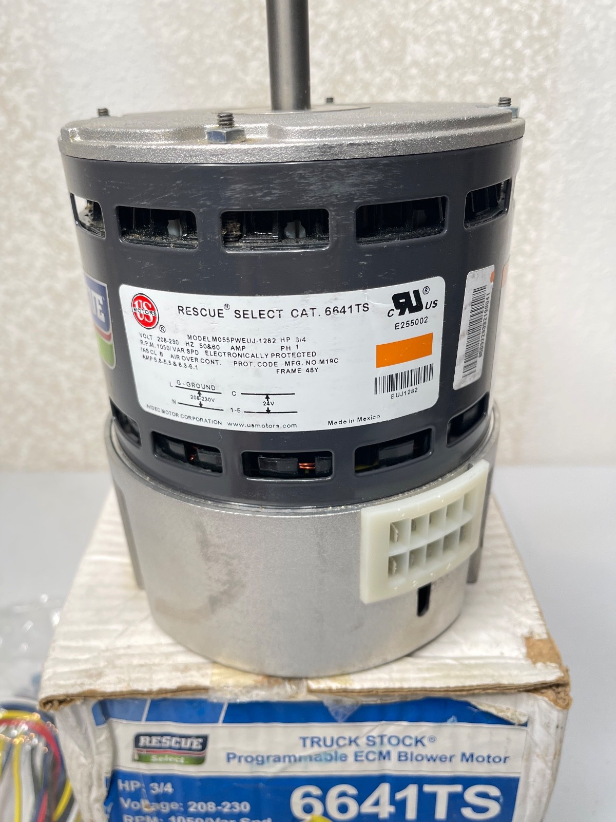 New Rescue Select 6641TS ECM Blower Motor 3/4HP 208-230V 50/60HZ 1PH