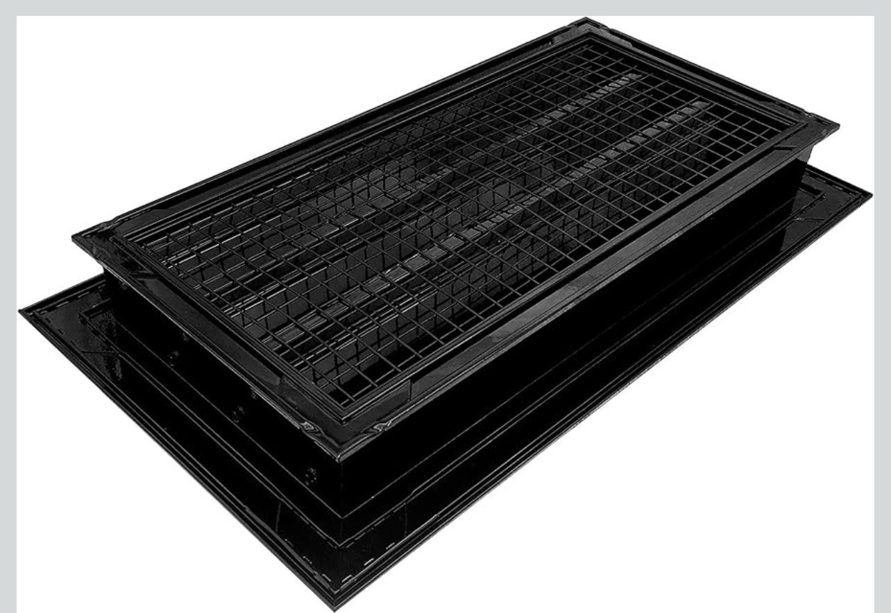 HVAC Premium 16″W x 8″H Aluminum Exterior Gable Louver Vent ForWalls &Crawlspace