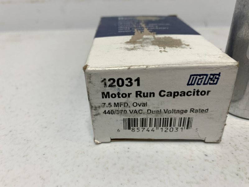 Mars 12031 Motor Run Capacitor 7.5uF 440V Oval