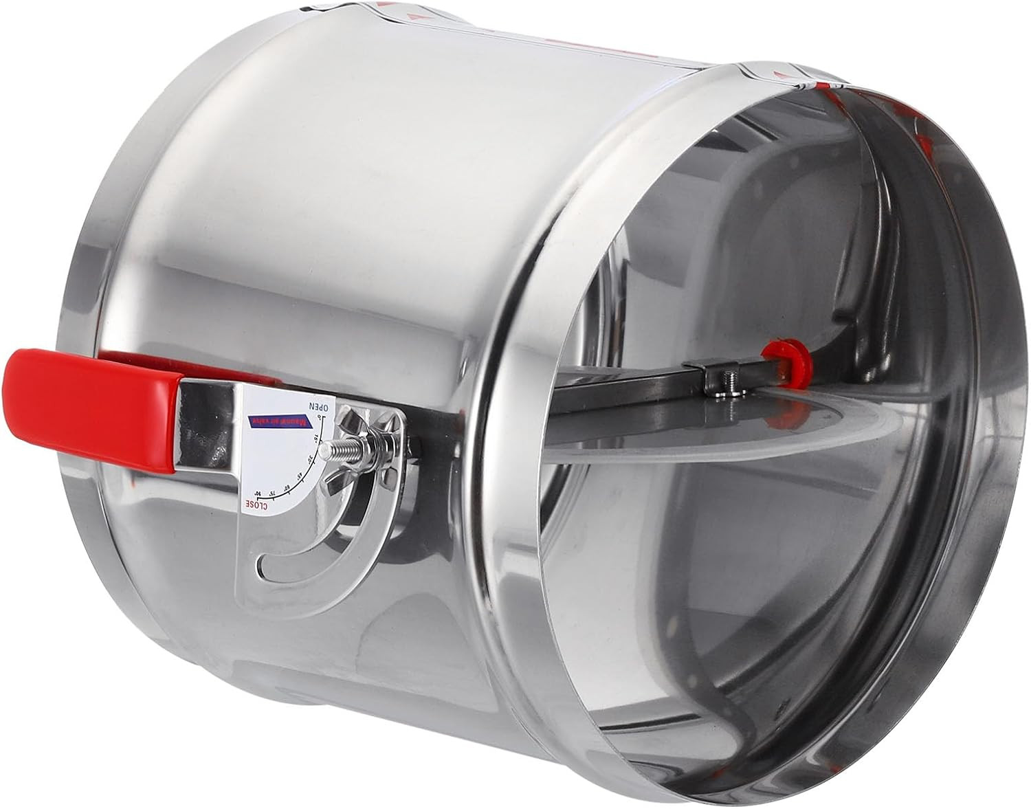 HVAC Duct Damper 8 Inch Manual Volume Backdraft Airflow Control Stainless Steel