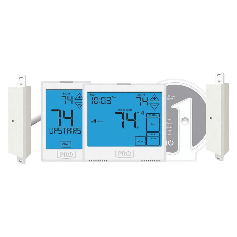 Pro1 Z2K955WDA Universal Two-Zone Thermostat Control Kit, 3-Heat 2-Cool Stage