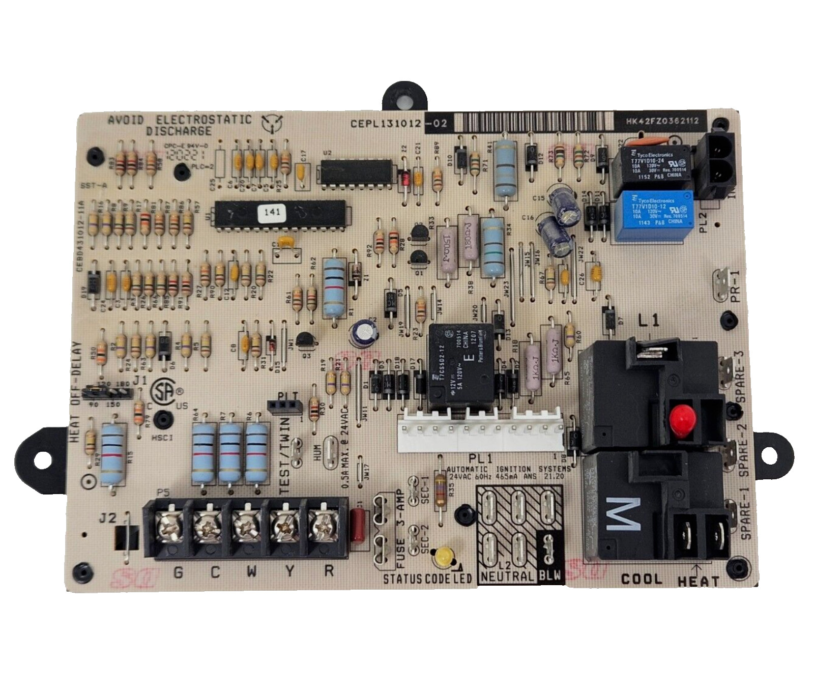 GUARANTEED WORKING TESTED GOOD HK42FZ036 Furnace Control Board CEPL131012-02