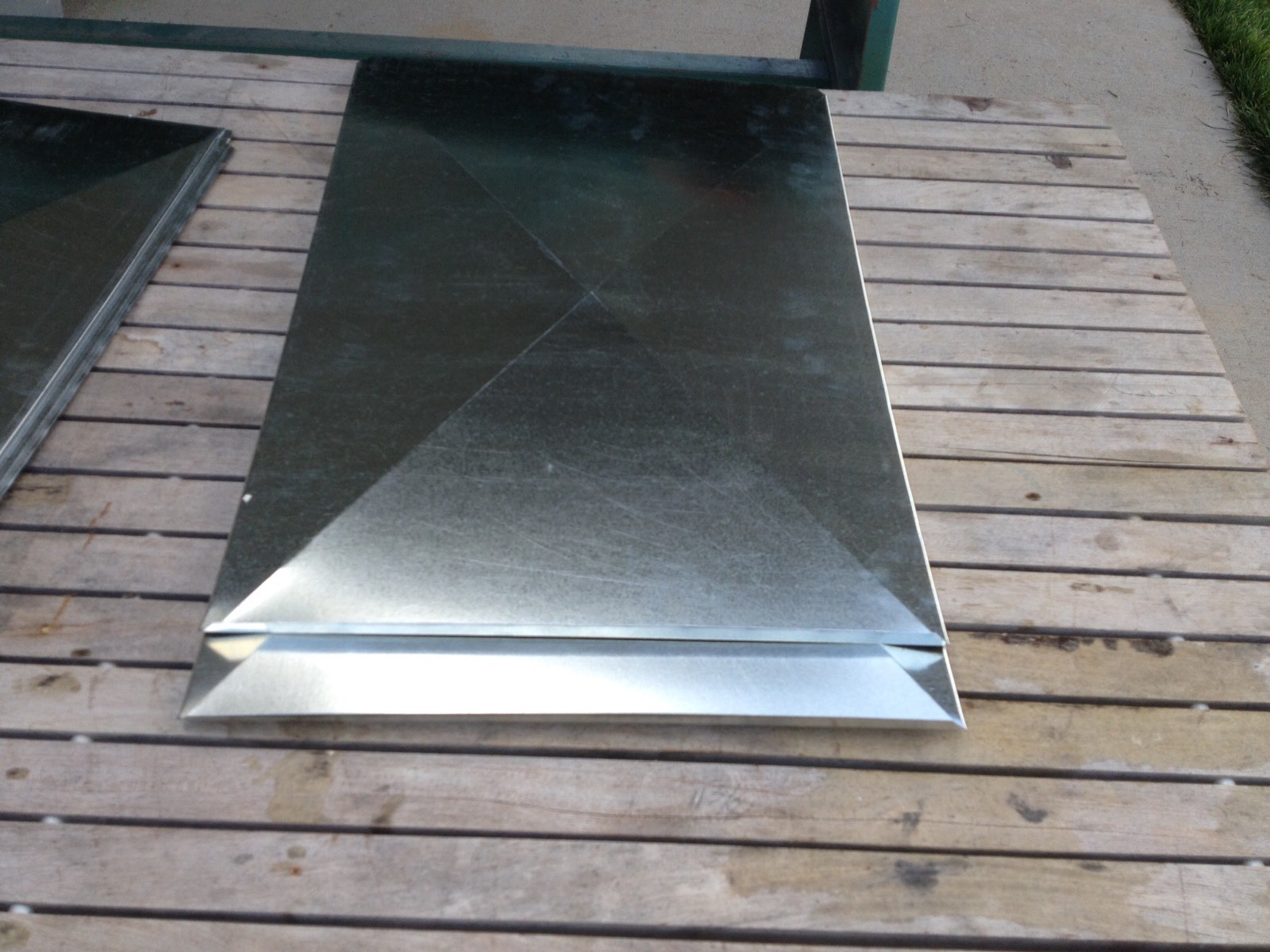 SUPPLY AIR DUCT PLENUM 20 X 16.5 X 36 LONG GALVANIZED STEEL 26 GAUGE
