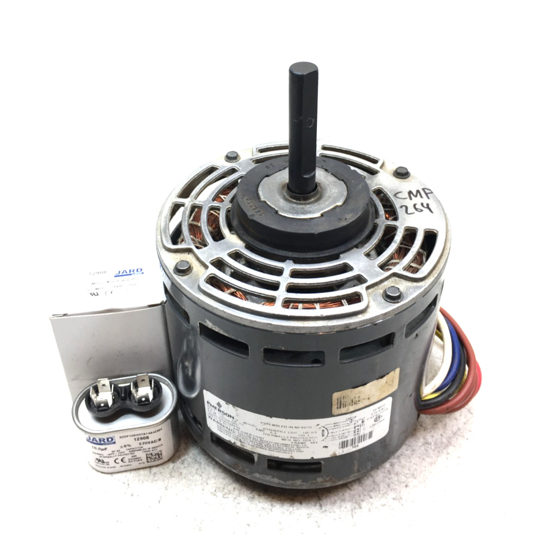 EMERSON K55HXPBJ-1304 Blower Motor 115V 1075RPM 1/3HP 4SP D340126P04 used CMP264