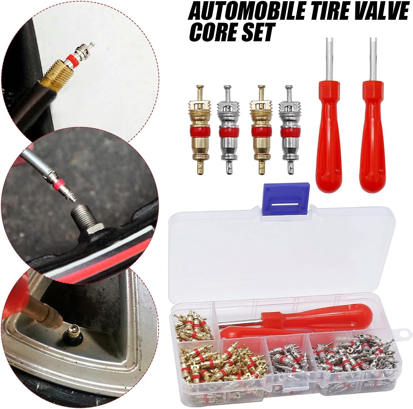242-Piece AC Valve Core Kit & Tools for Reliable Auto Air Conditioning Repair