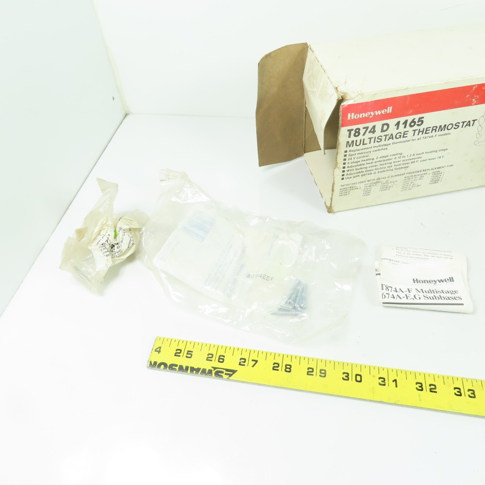 Honeywell T874D1165 Multistage Thermostat 2-Stage Heat/Cool 24V SPST