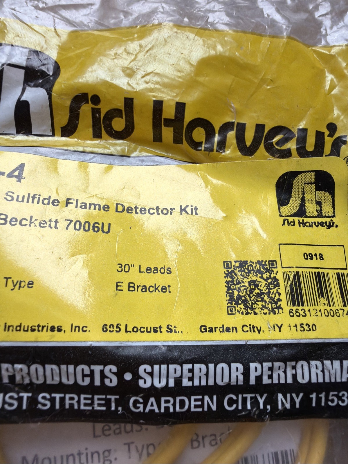 Sid Harvey R82-4 Cadmium Sulfide Flame Detector Kit