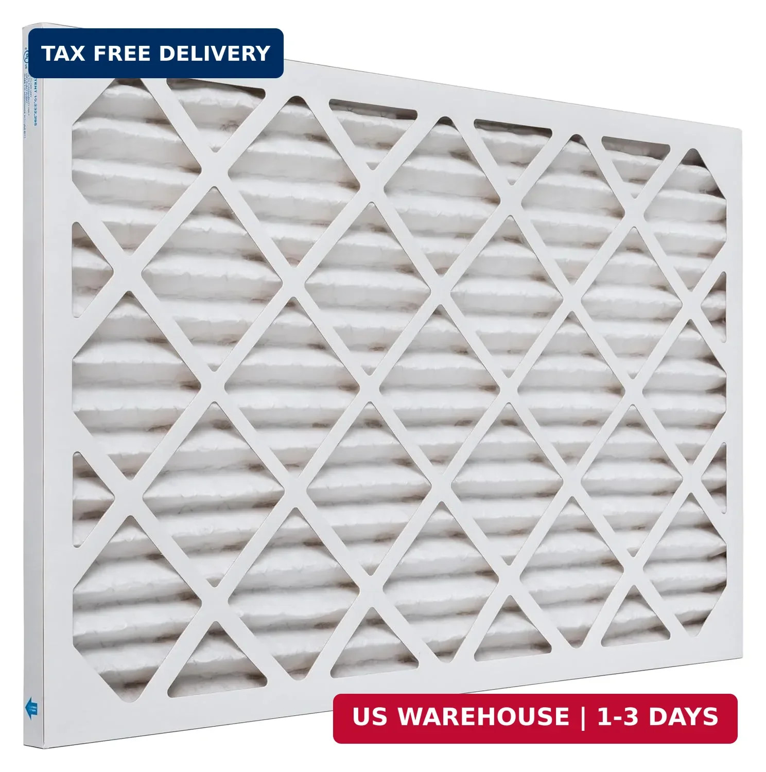 Aerostar 16x25x1 MERV 8 Air Filter, 6 Count, ACTUAL SIZE (15.75 x 24.75 x 0.75),