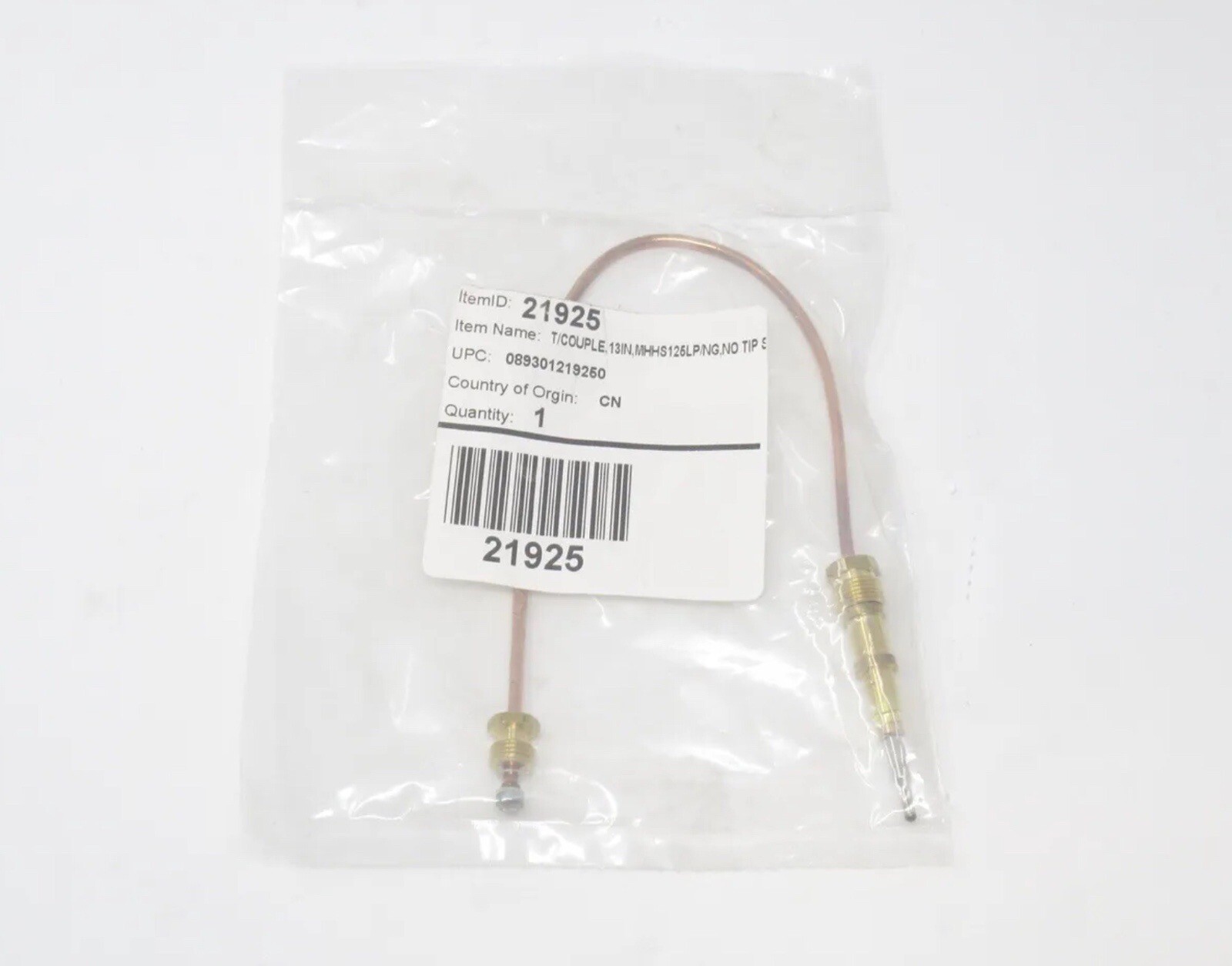 Mr. Heater Heatstar 21925 Thermocouple for HS125LP / MR125LP / HS125NG MR125NG