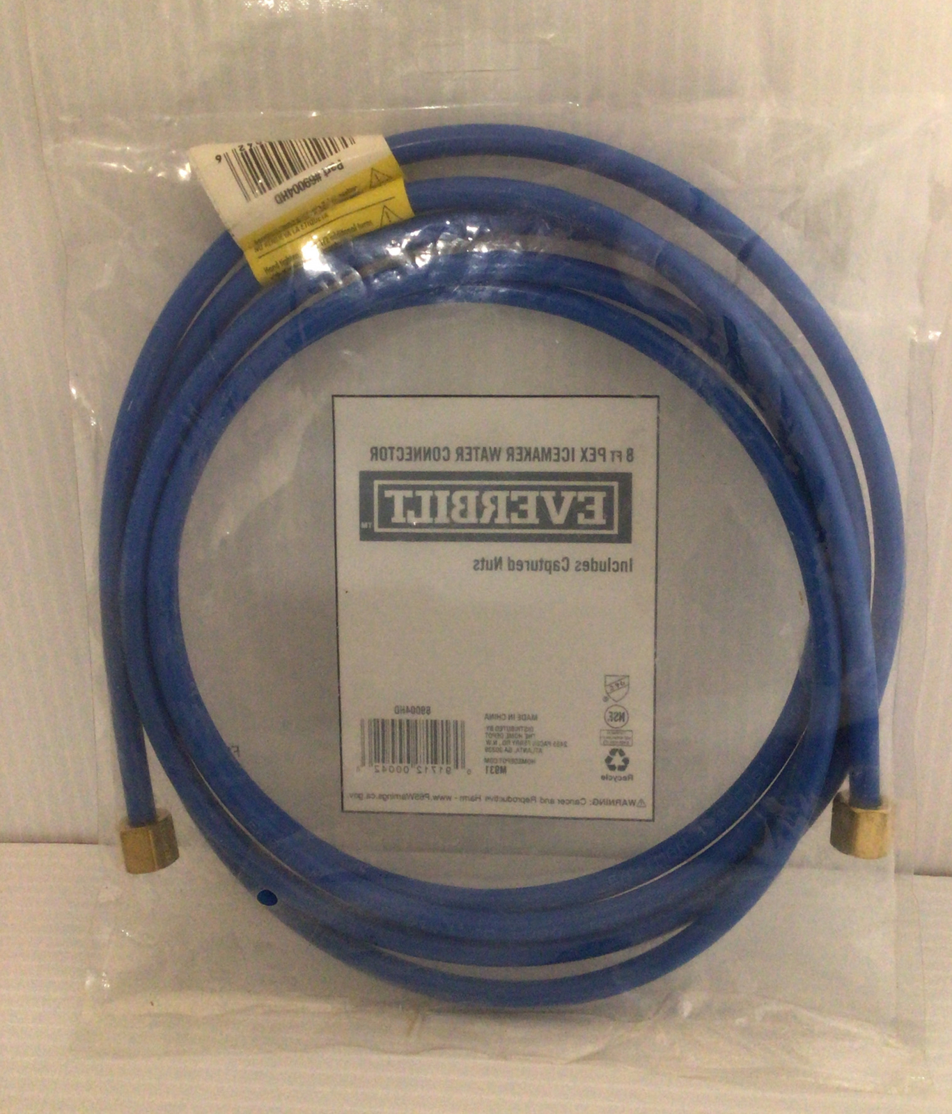 Everbilt 8′ Ft. Pex Icemaker Water Connector Blue 69004HD