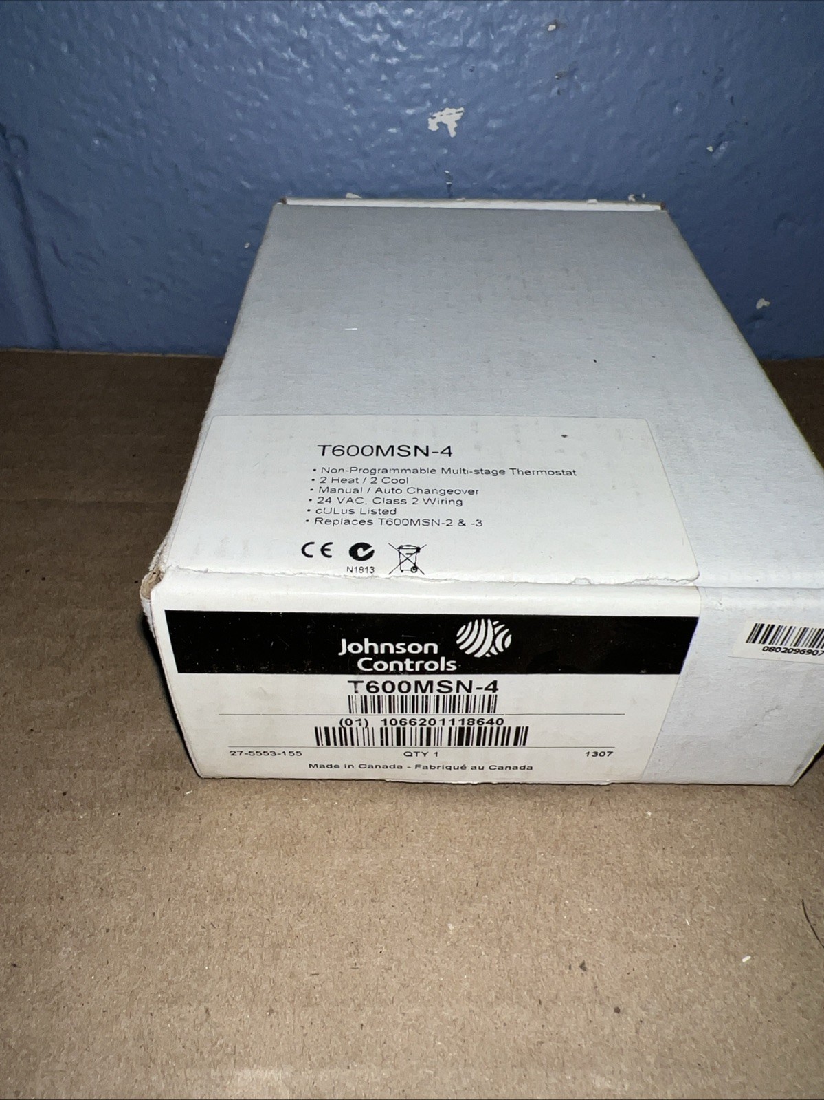 Johnson Controls T600MSN-4 Non-Programmable Multi Stage Thermostat