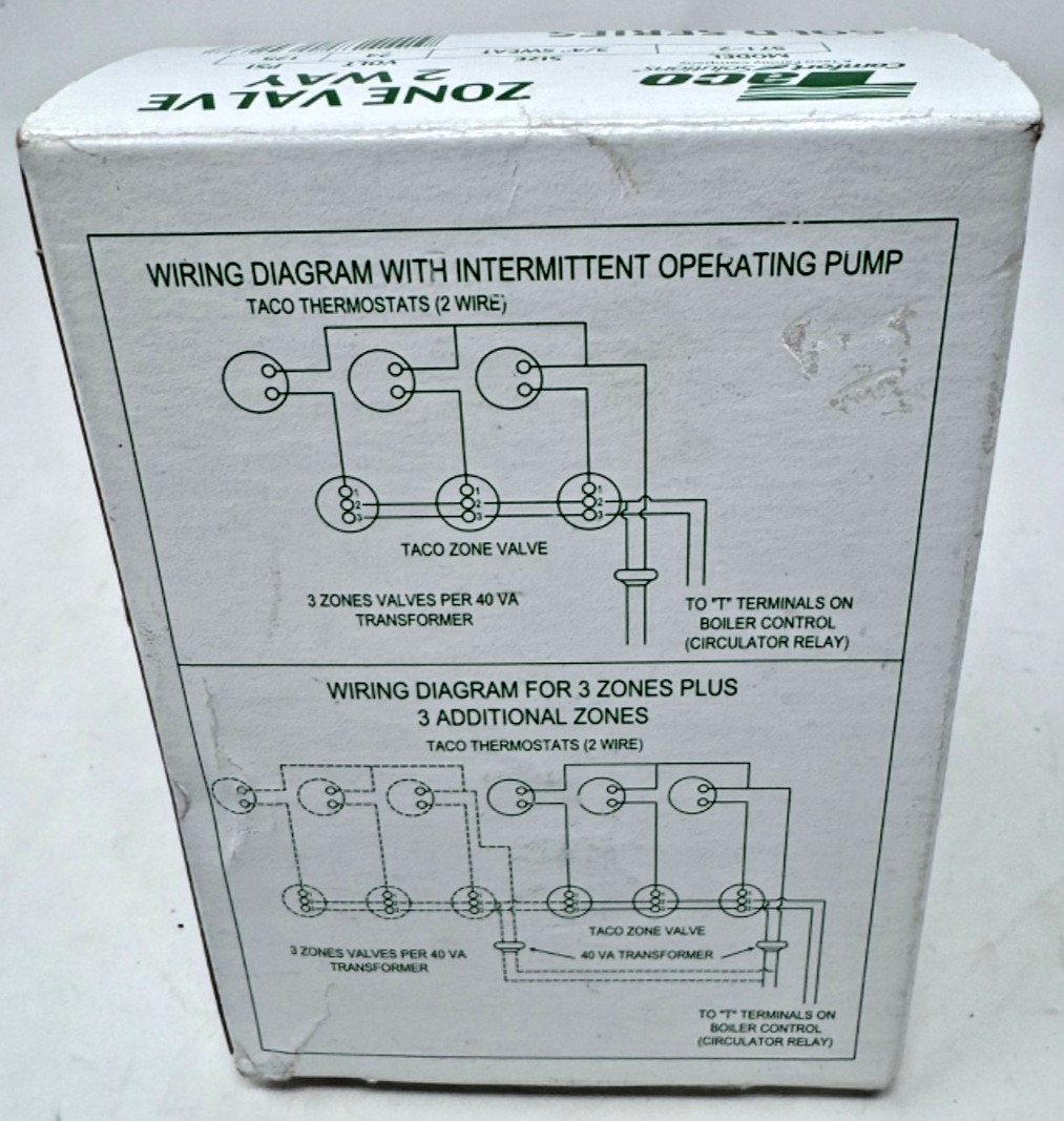 Taco 571-2 3/4-Inch Gold Series Zone Valve