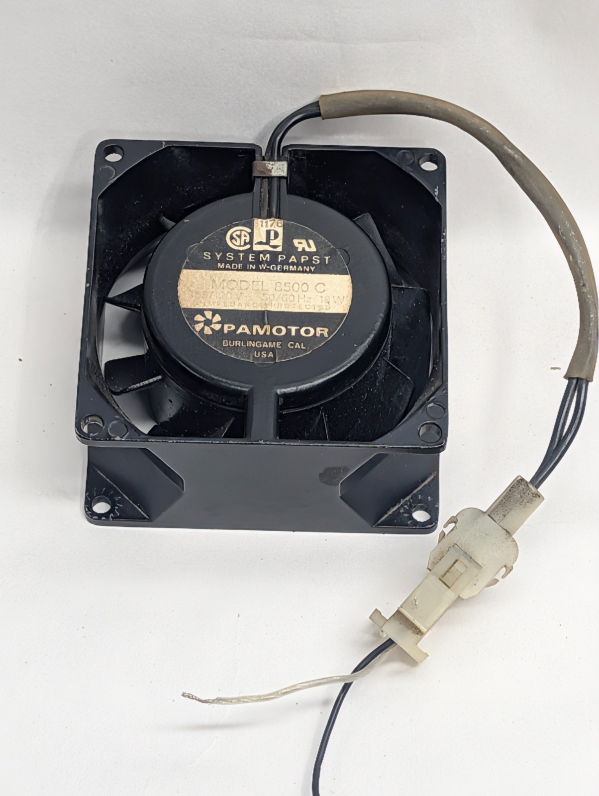 Pamotor System Papst Model 8500C Cooling Fan 105/120V 18W W Germany Untested