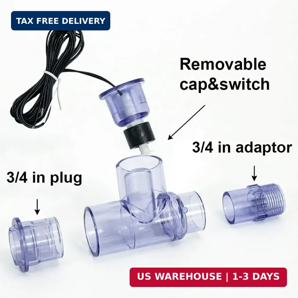 SS1 Condensate Overflow Float Switch Transparent Blue Overflow Safety Sensor Acc