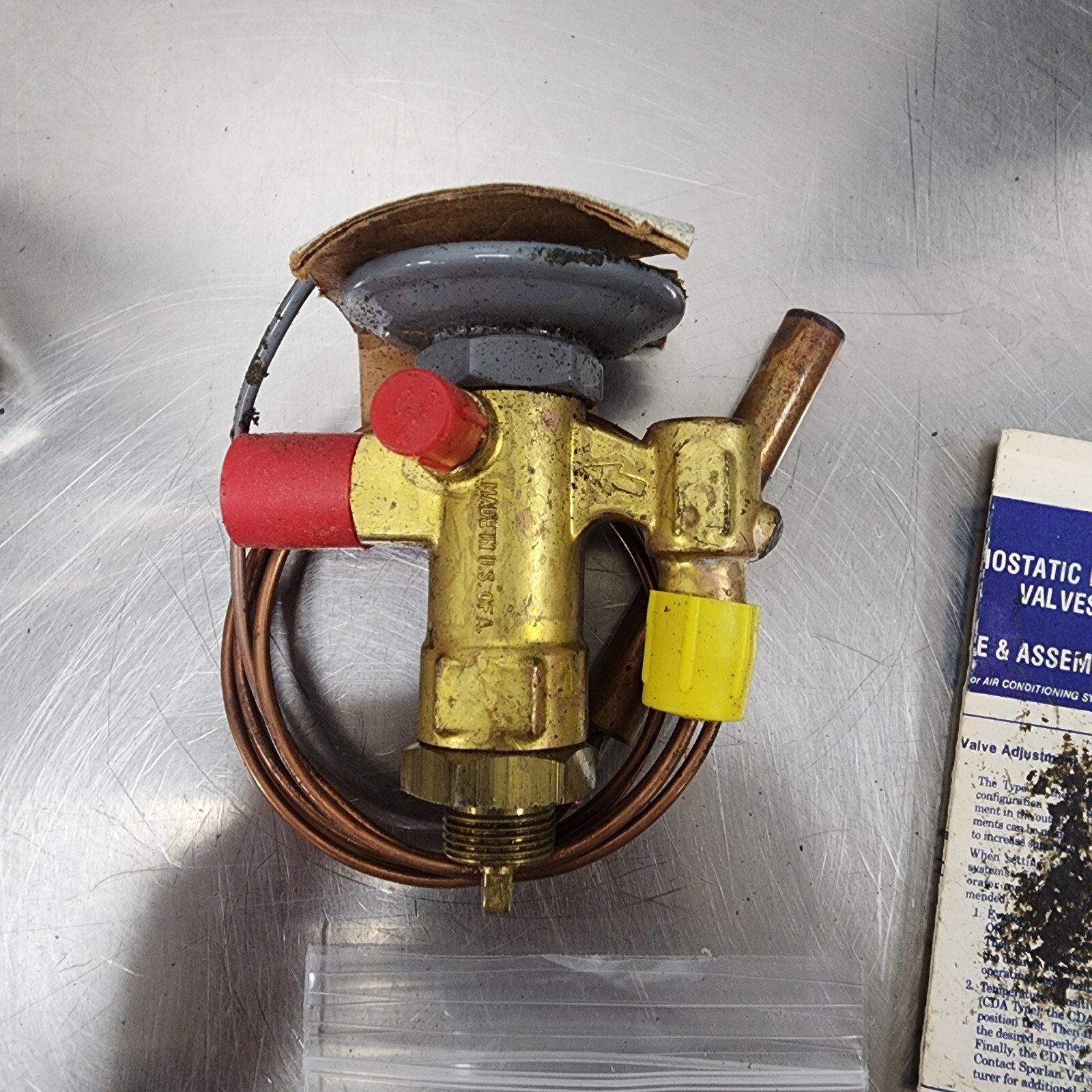 SPORLAN THERMOSTATIC EXPANSION VALVE GVE-1/2-C 3/8X1/2 SAE 5′ [A6F2] #6